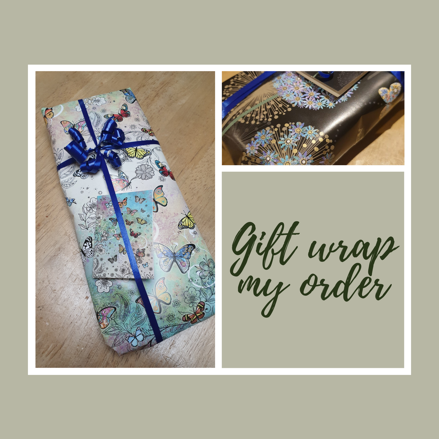 Gift wrapping service for your purchases.