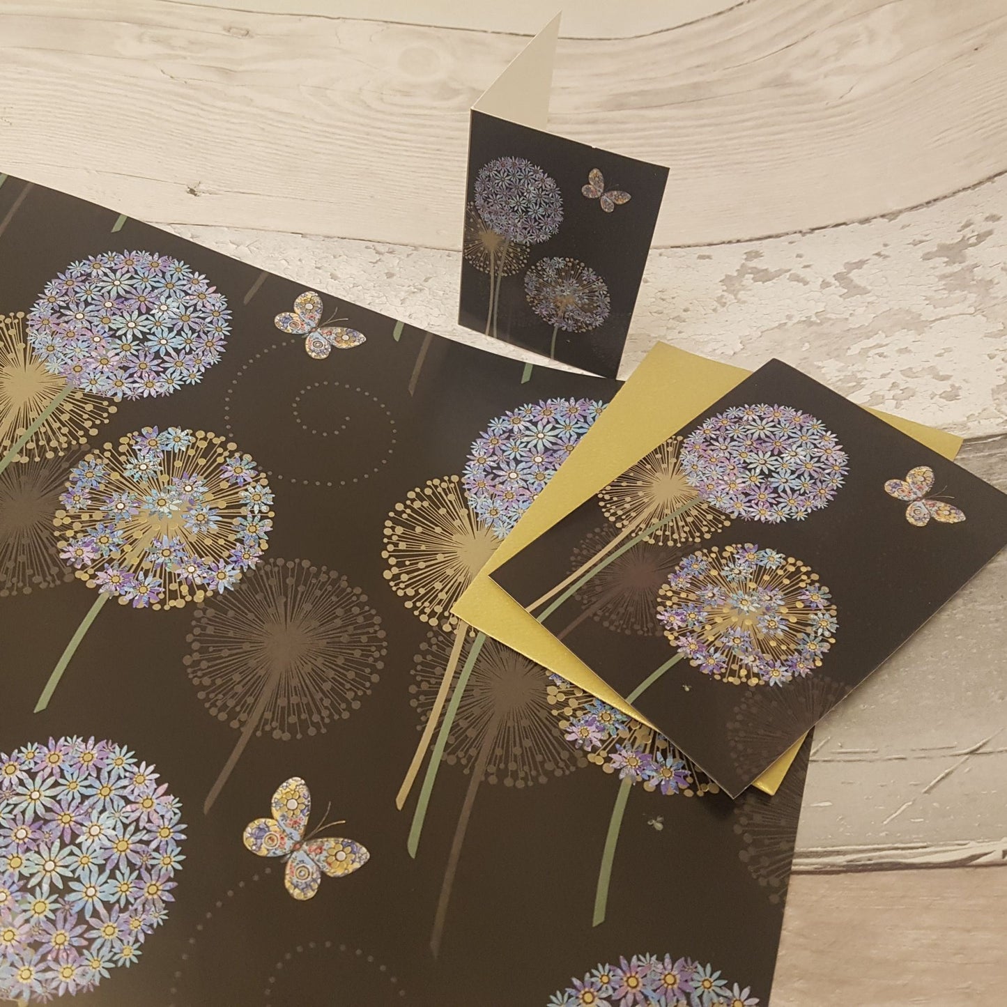 Photo of Bug Art Dandelion Clocks Wrapping, Card and Tag