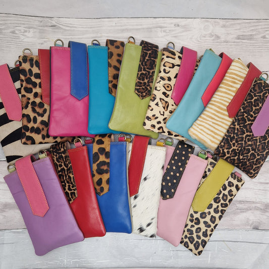 Gita - All Leather multi-purpose Crossbody Pouch