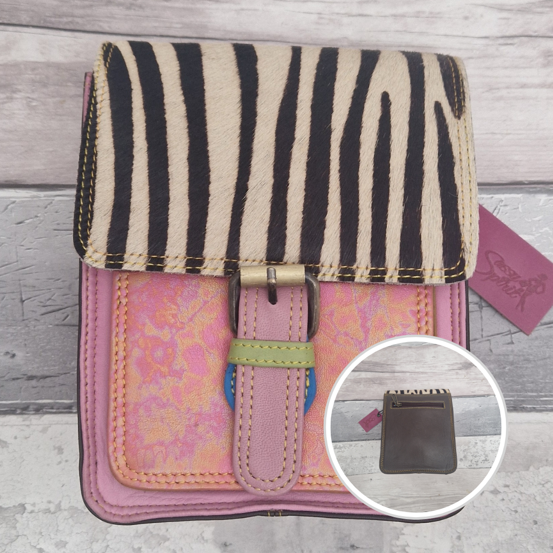 Hema - Recycled Leather Vertical Satchel Style Bag