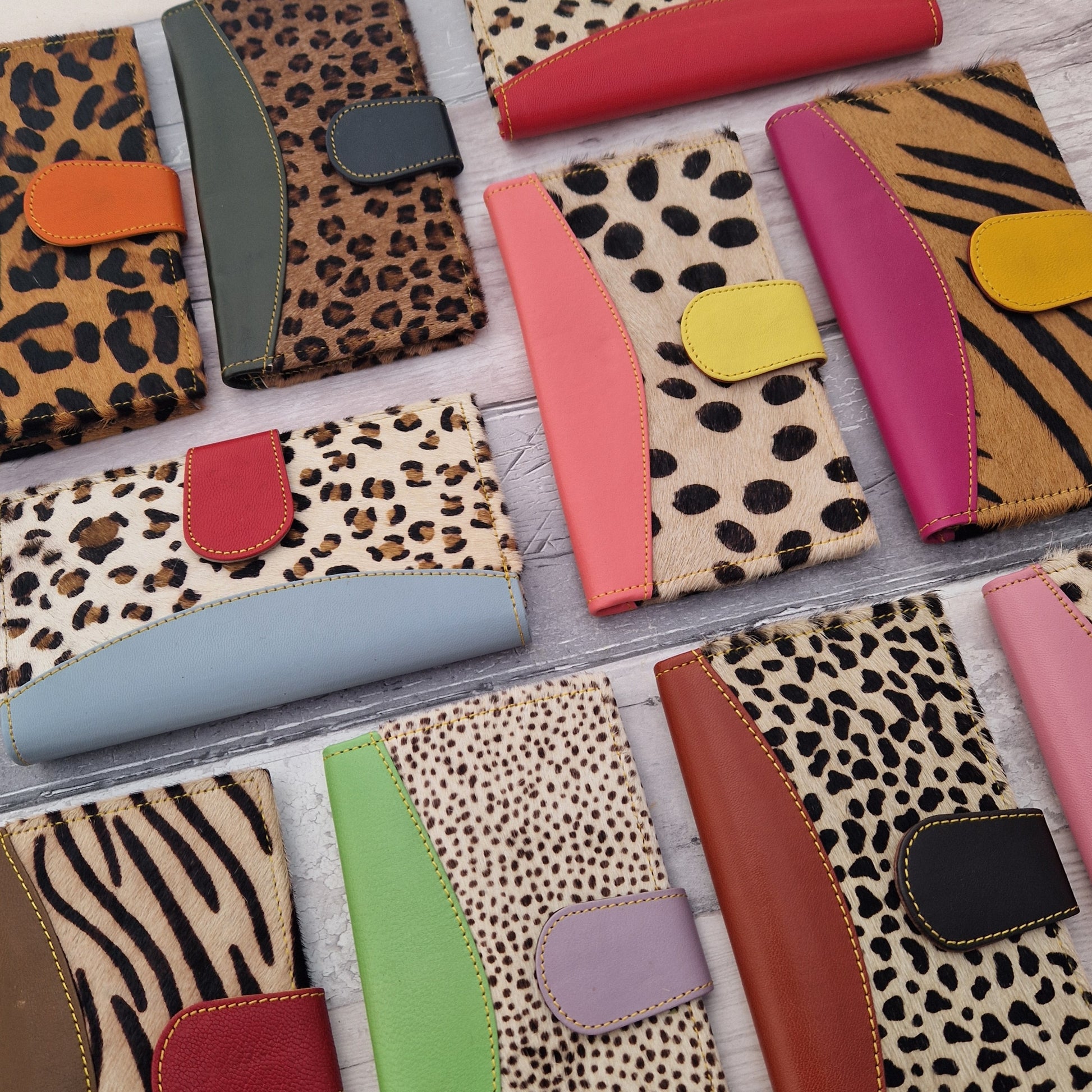 Samira Purses by Sassy Spirit - All leather wallets in a variety of colours and animal prints
