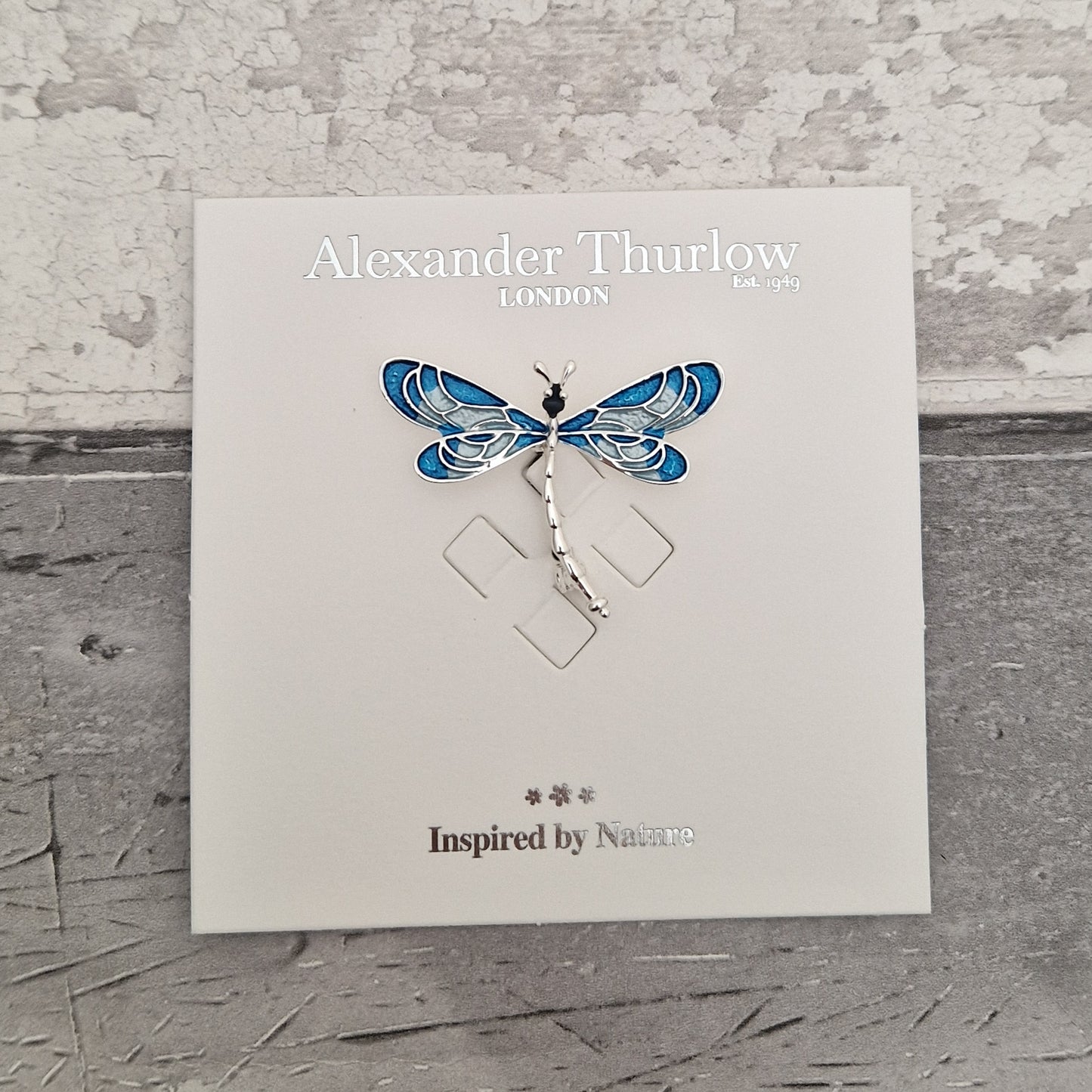 Blue Dragonfly Brooch