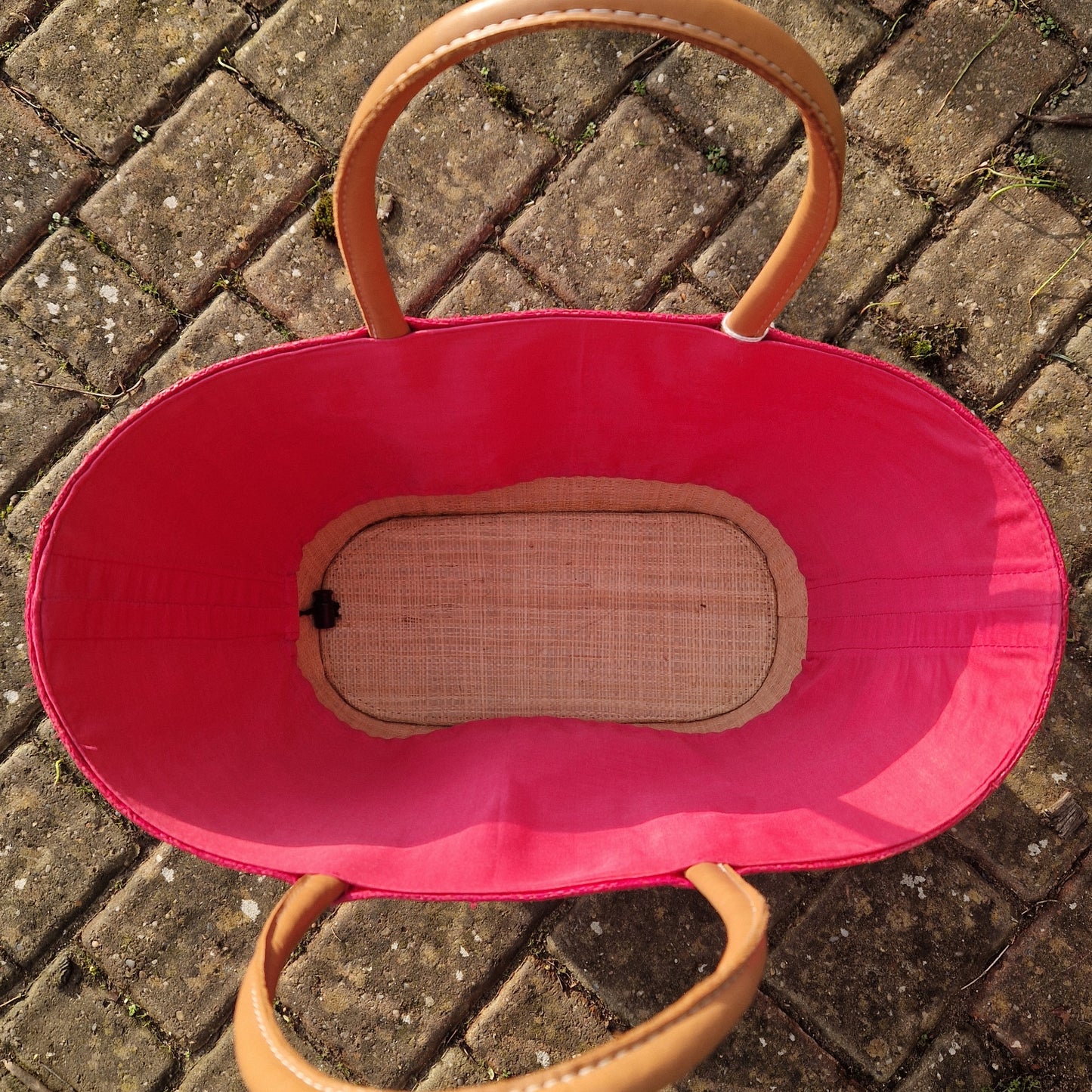 Flip Flops Hot Pink Beach Basket - Large