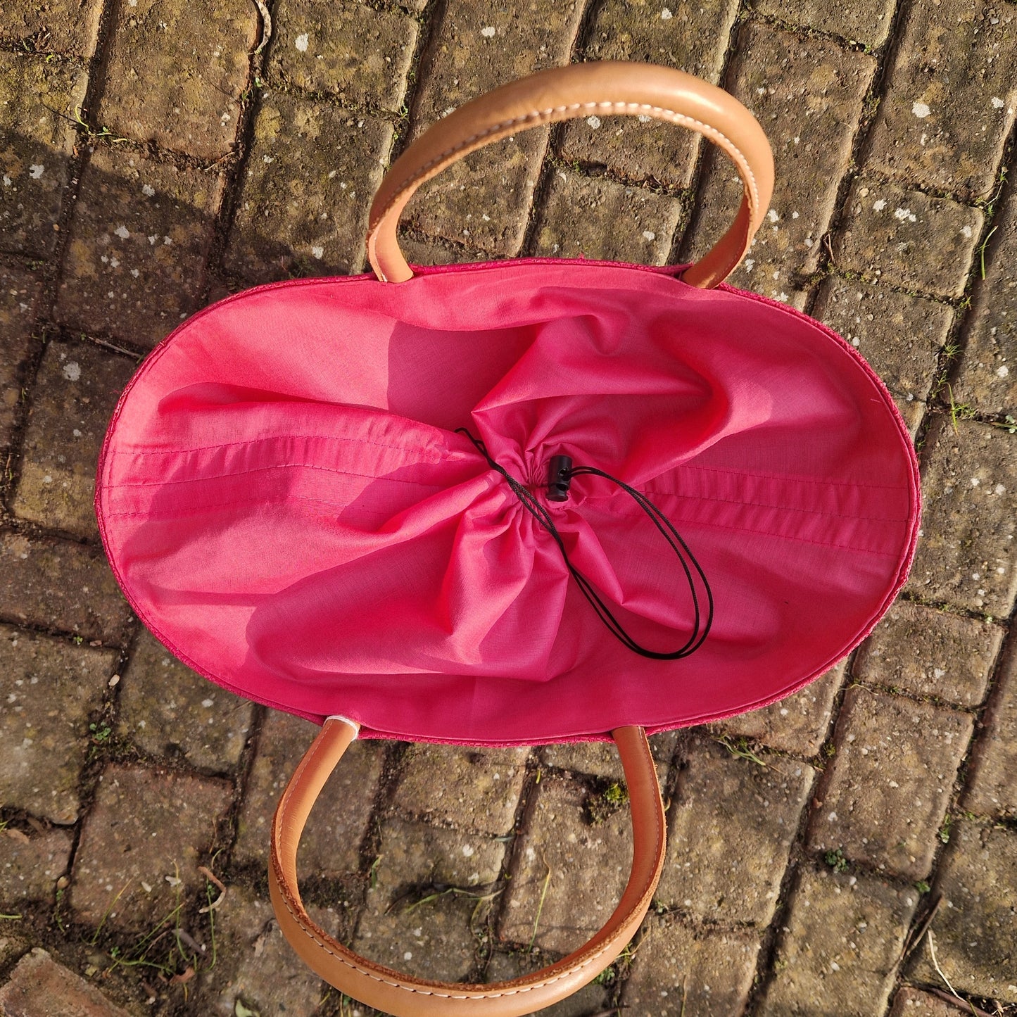 Flip Flops Hot Pink Beach Basket - Large