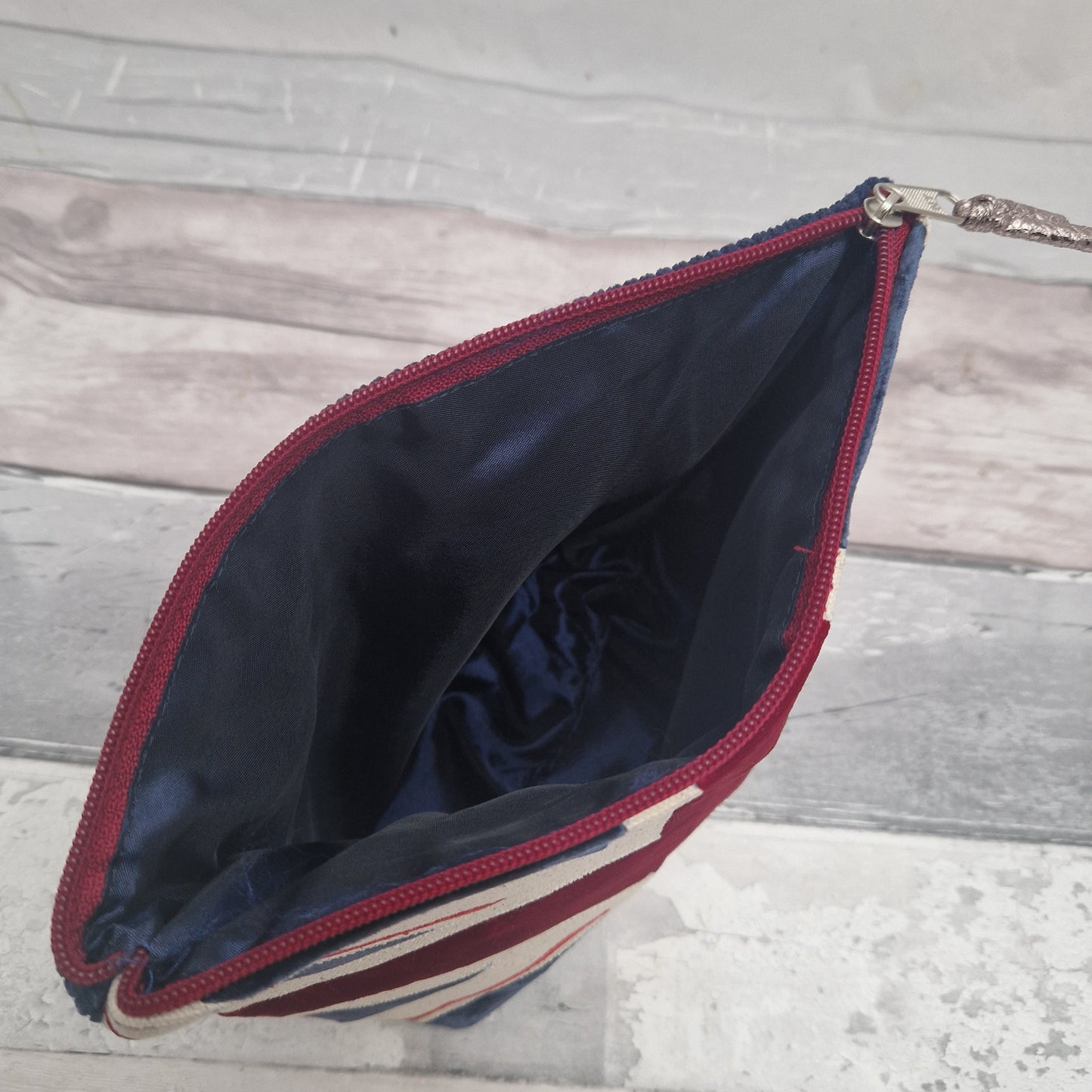 Silk Lined Union Jack Cosmetic Bag.
