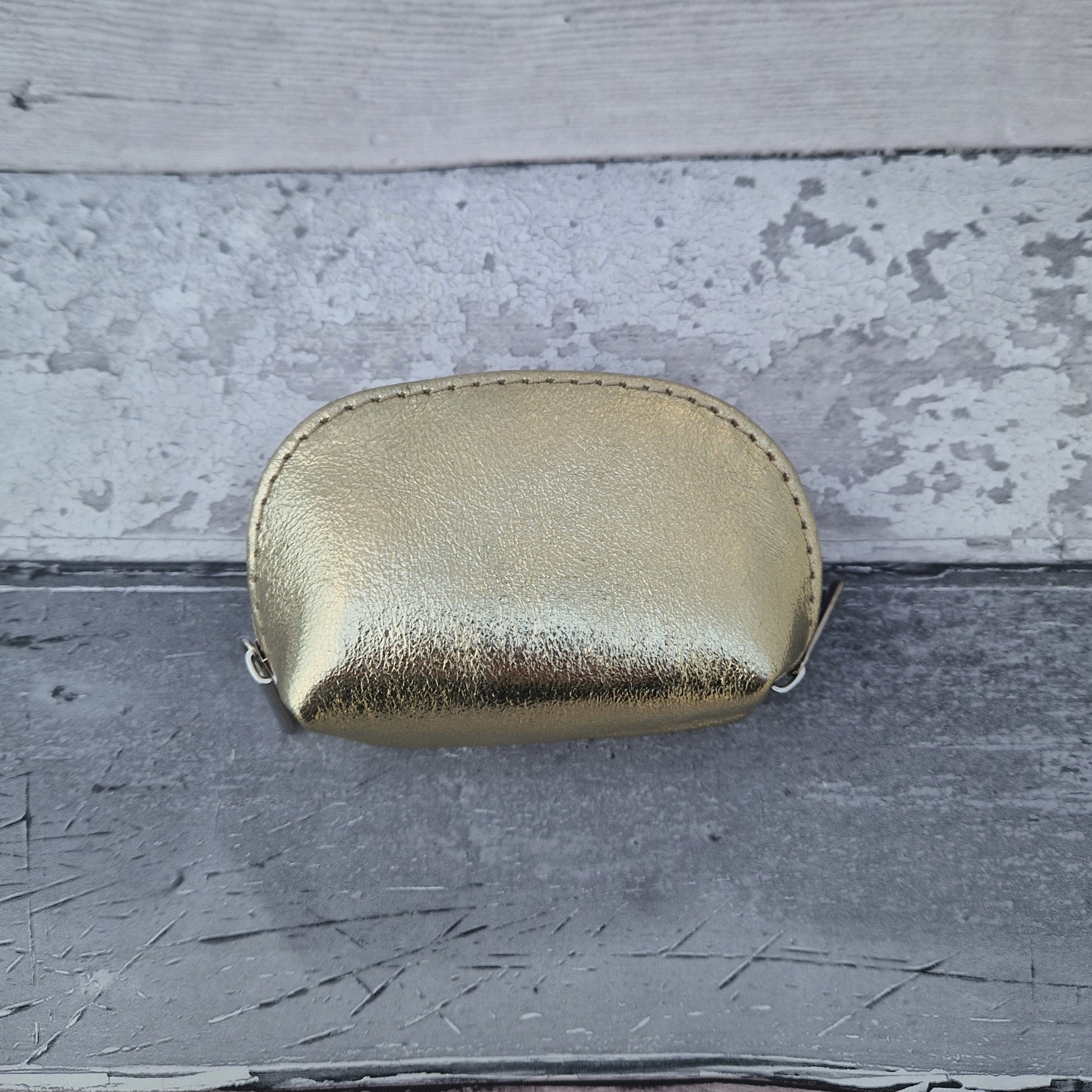 Metallic Gold Leather Coin purse