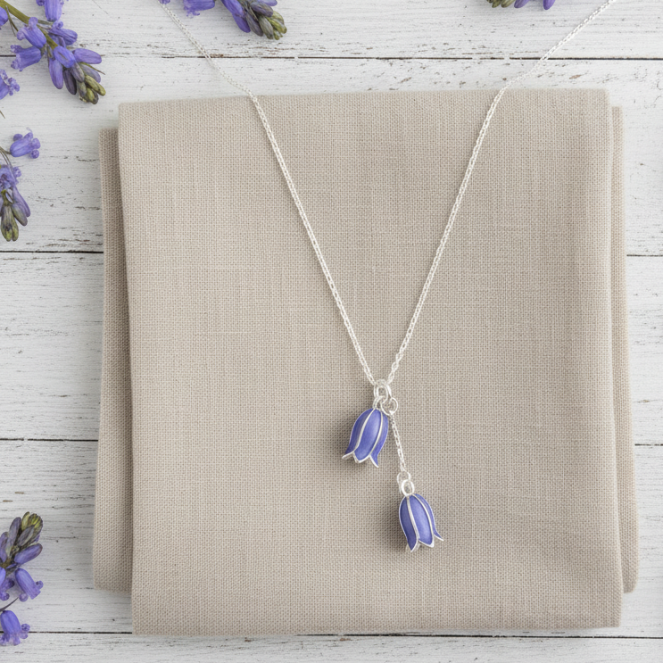 Bluebell Pendant – Flat Lay