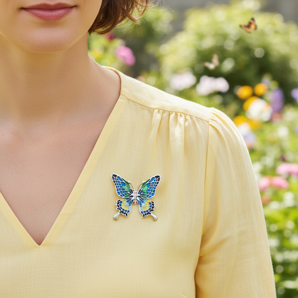 Butterfly Brooch - Modelled
