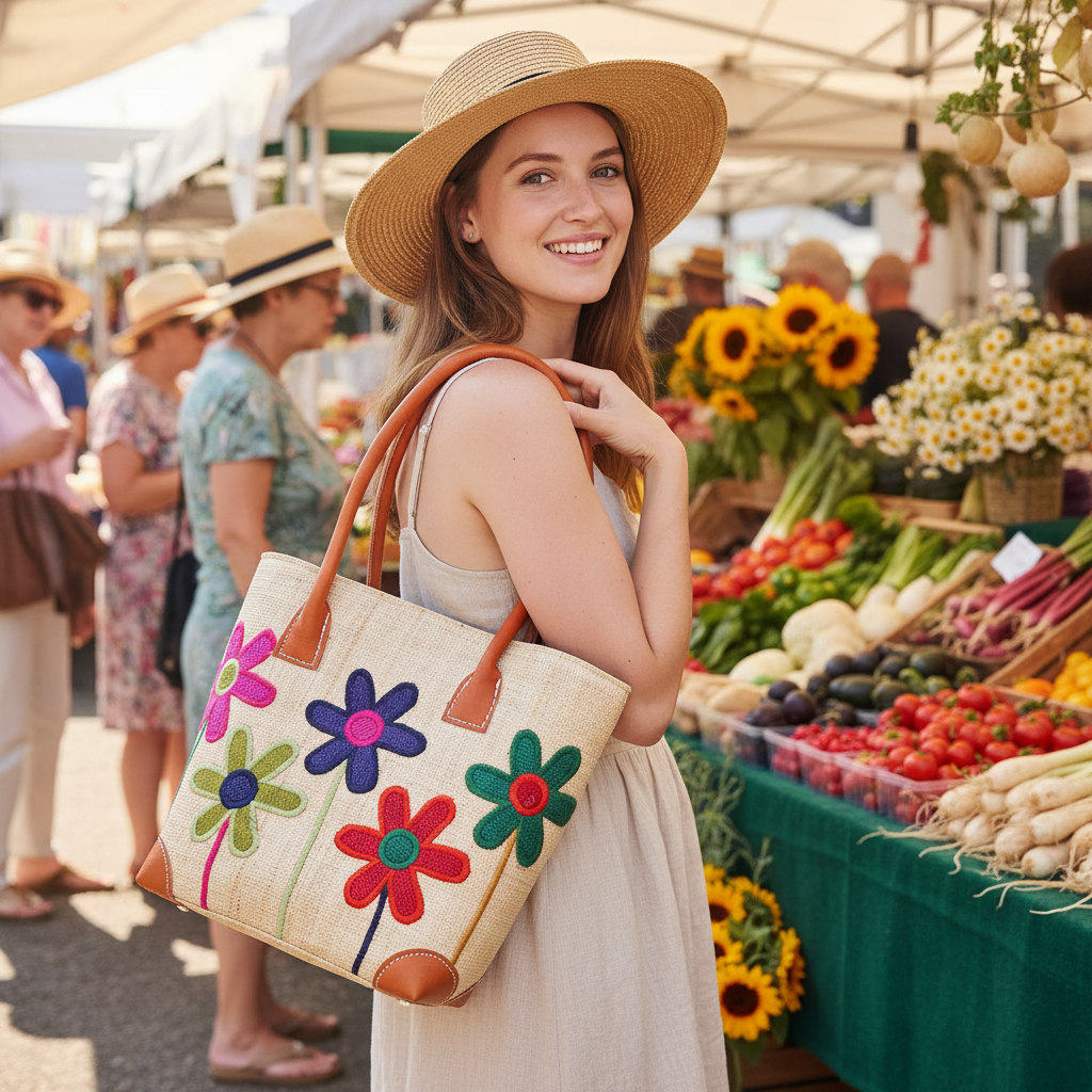 Floral Basket - Farmers Market