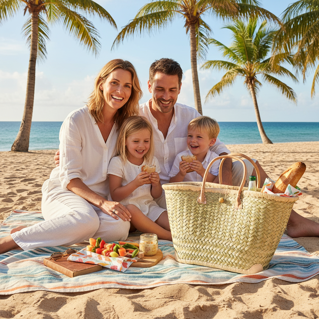 French Basket - Beach Picnic