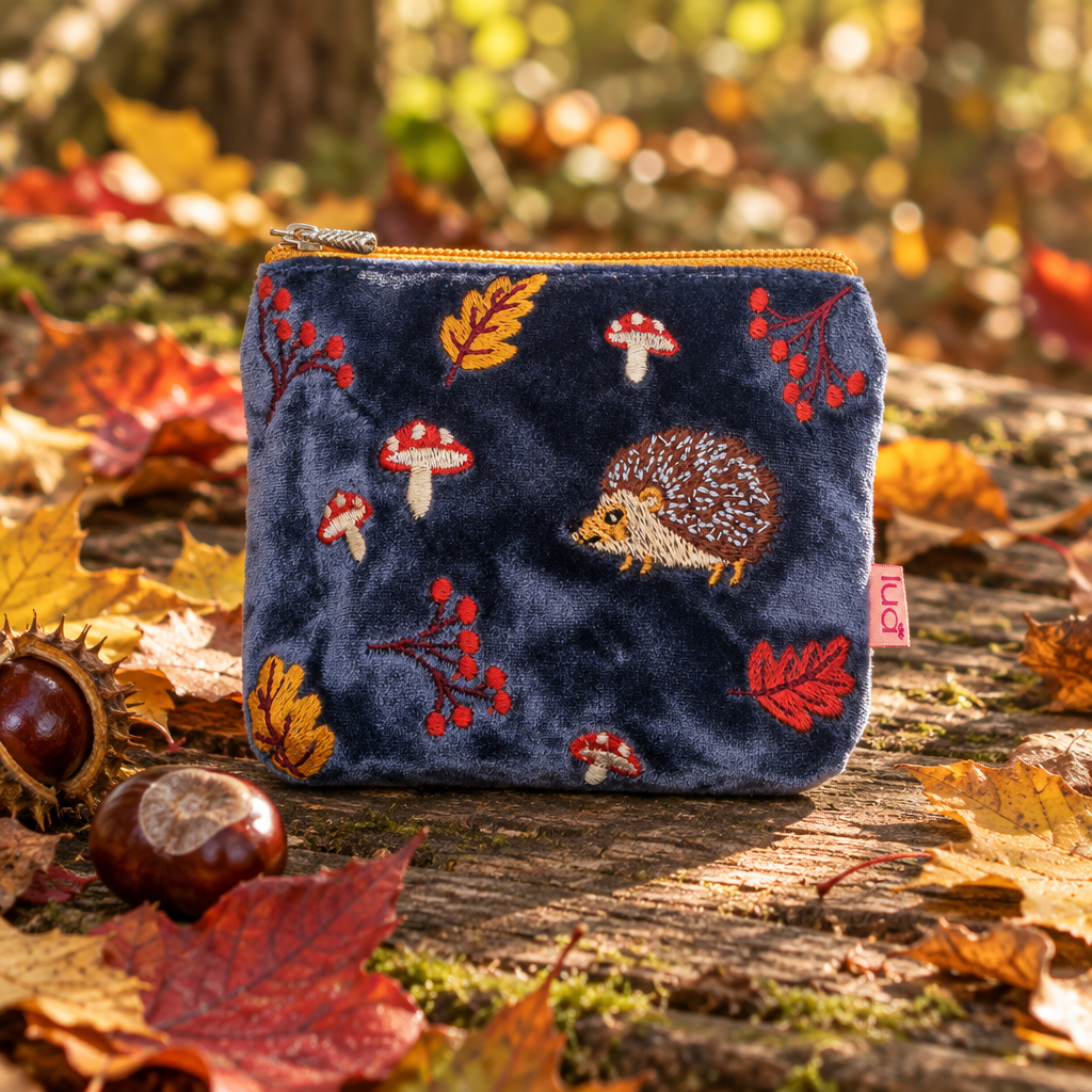 Hedgehog Purse Autumn Revised