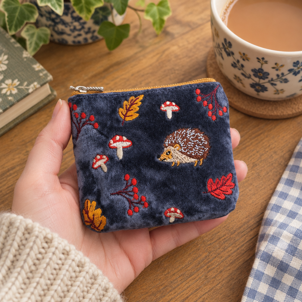 Hedgehog Purse Hand Closed Revised