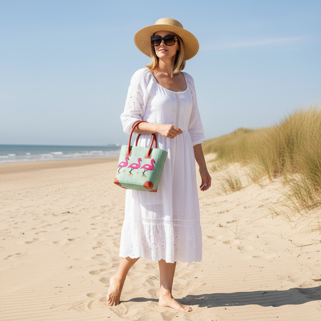 Mint Flamingo - Beach Revised