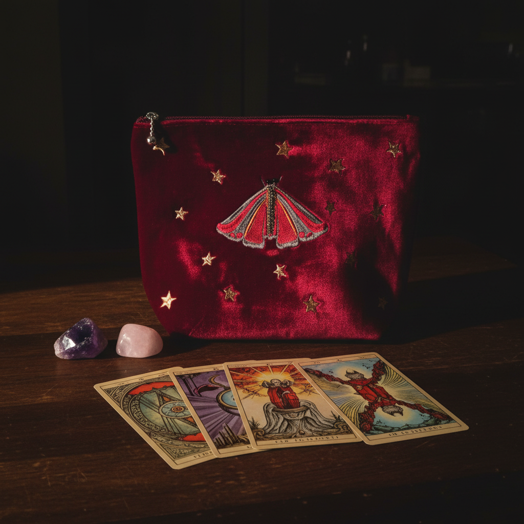 Moth Stars Bag Moody Table