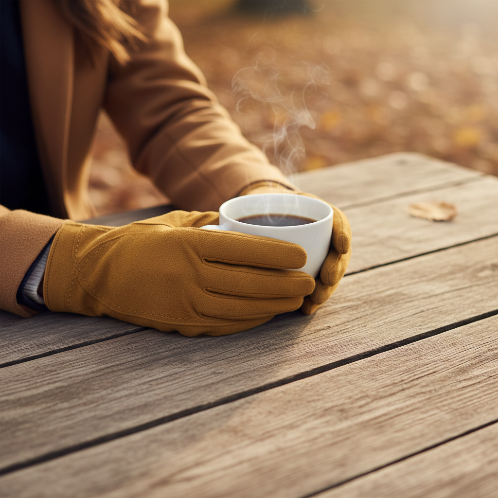 Mustard gloves lifestyle