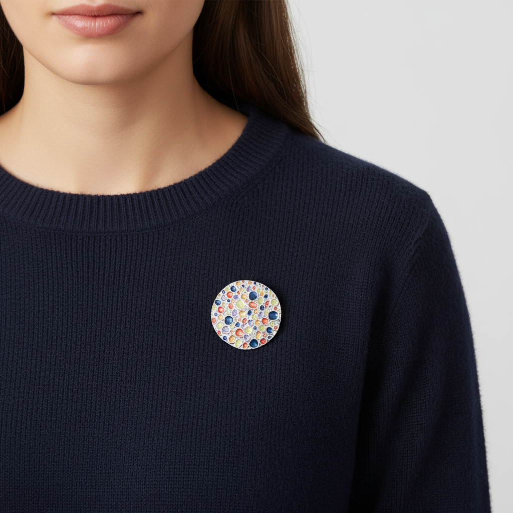 Pebble Brooch - Modelled