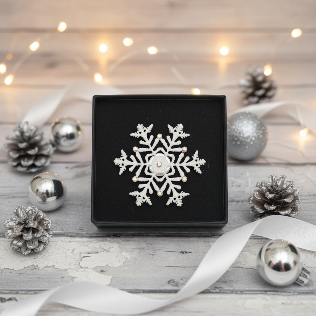 Snowflake Brooch - Gift Shot