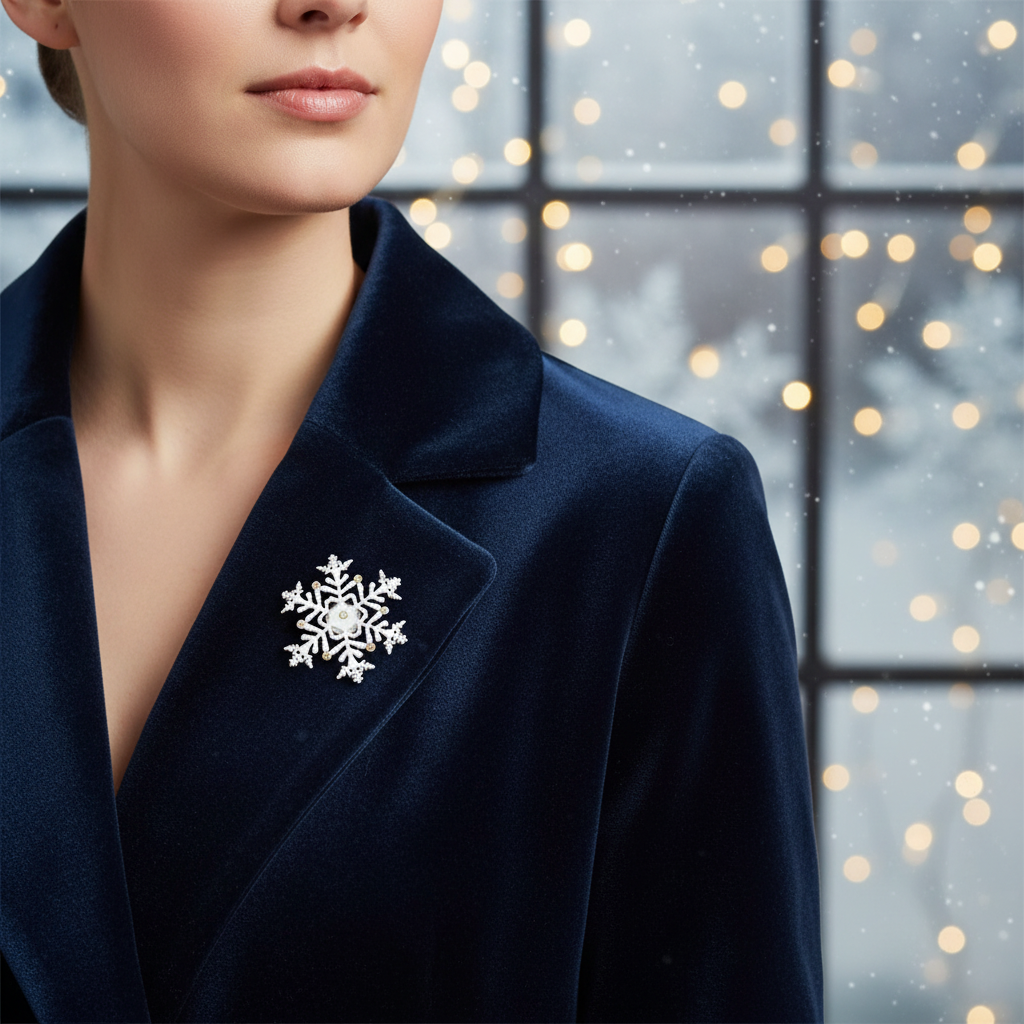 Snowflake Brooch - Modelled