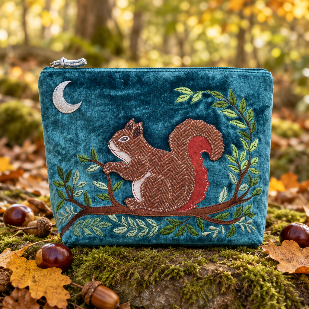 Squirrel Pouch Woodland Revised