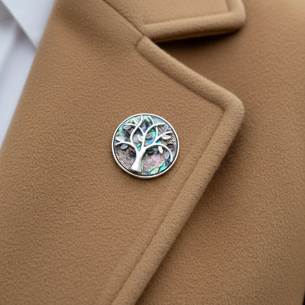 Tree of Life Brooch - Worn
