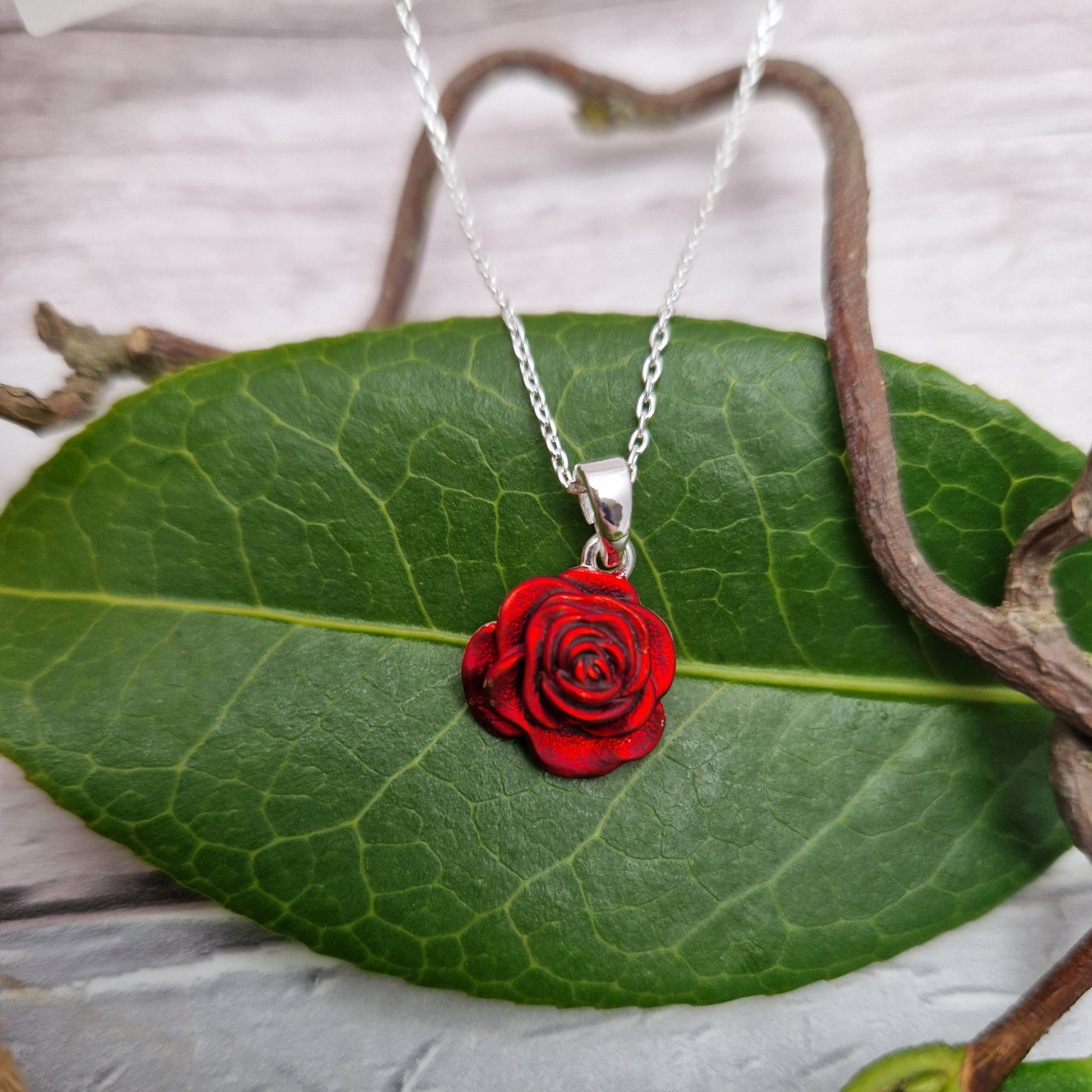 Red Rose Pendant – Sassy Spirit - Main Image